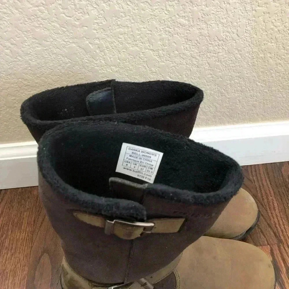 Baffin Danka Women’s Bell-W009 Boots Size 6 Chocolate Color $199 Buckle - Picture 11 of 16